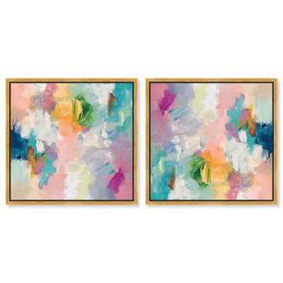 Ensemble de brosses tendrement tissées sur toile Dopamine Art par Art Remedy