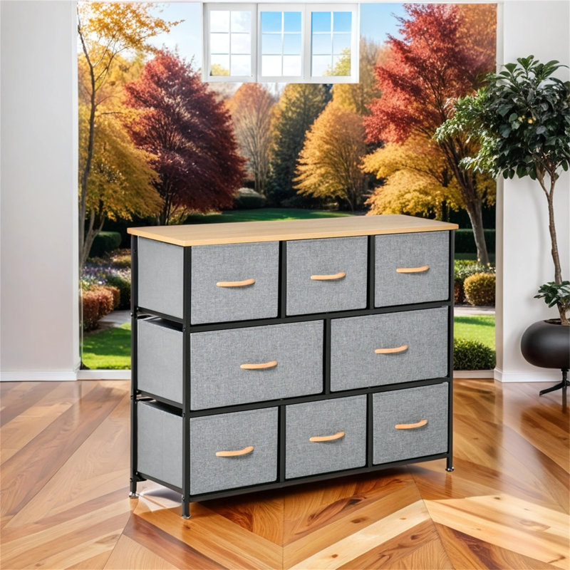 Marton 39'' Wide 8 - Drawer Credenza