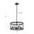 Africia 4 - Light Iron Dimmable Lantern Round / Oval Chandelier