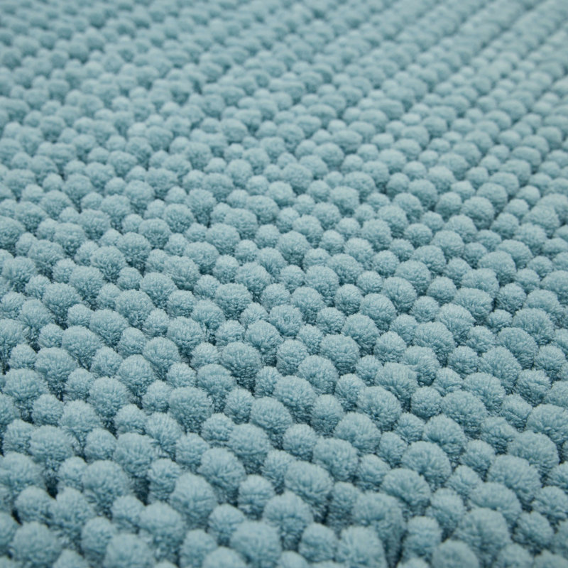 Tapis pour salle de bain Wagnon, L 24 po x L 60 po, Glacier