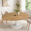 Table de salle à manger ronde extensible pour 4 à 6 personnes-1534505315