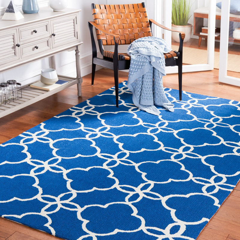 Tapis de performance géométrique crocheté à la main Walser, Rectangle 5 pi x 8 pi