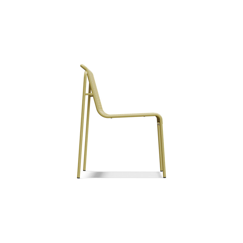 Perf Outdoor Dining Side Chair, Butter