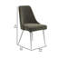 Chaise d’appoint rembourrée en gris fratessa