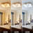 20 In. Wood Grain Led Flush Mount Ceiling Fan Light With Remote, 52w Dimmable, 3-speed Reversible Motor, 3000k/4000k/5000k Cct
