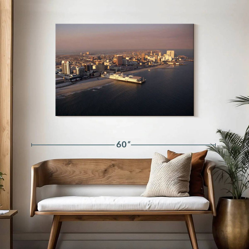 Nicci Atlantic City Coastline, 30" H x 45" W