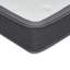 8 po Grand matelas hybride à ressorts ensachés dans une boîte, mousse à mémoire de forme infusée de gel avec plateau souple européen, technologie de décompression et de refroidissement (blanc / gris)