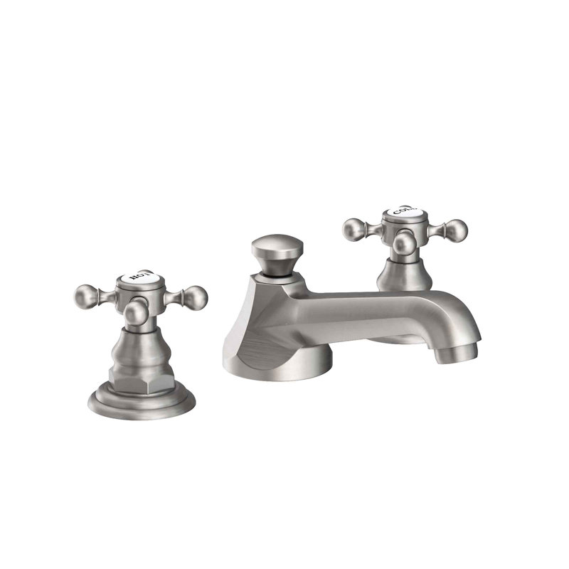Astor Widespread Bathroom Faucet with Drain Assembly, Stainless Steel