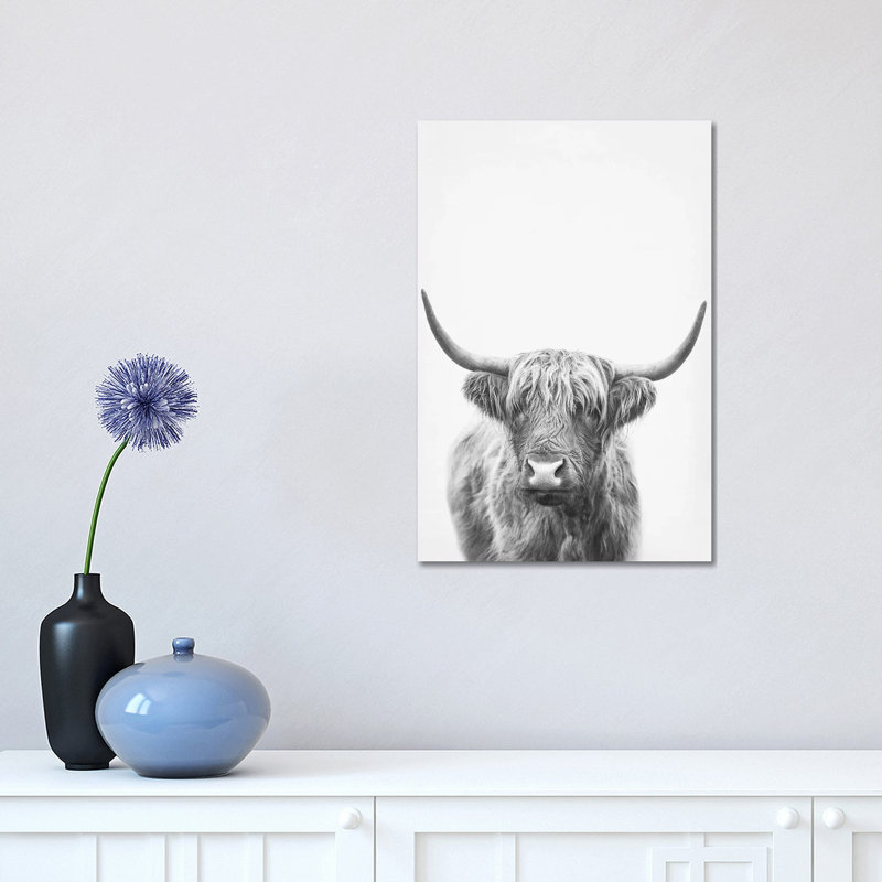 Highland Bull II by Sisi & Seb - Wrapped Canvas Print, 30.48 cm H x 45.72 cm W