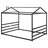 Queen House Shape Platform Bed-1945826181