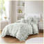 Ensemble d'édredon 4 pièces pour lit simple / simple TG avec coussins décoratifs
