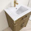 Meuble-lavabo autoportant 24 po avec comptoir en acrylique 24 po