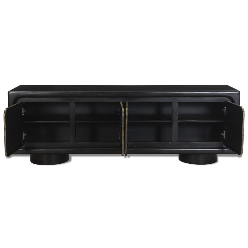 Buffet 4 portes Balthazar en fer contemporain multicolore