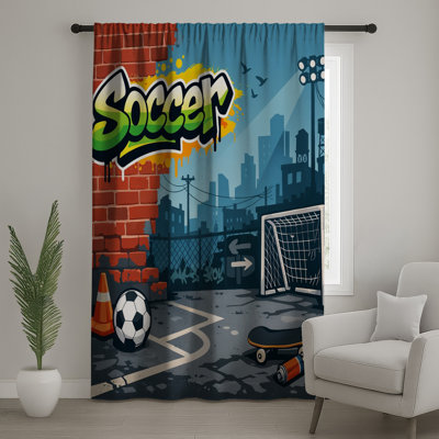 Rideaux de fenêtre Urban Soccer