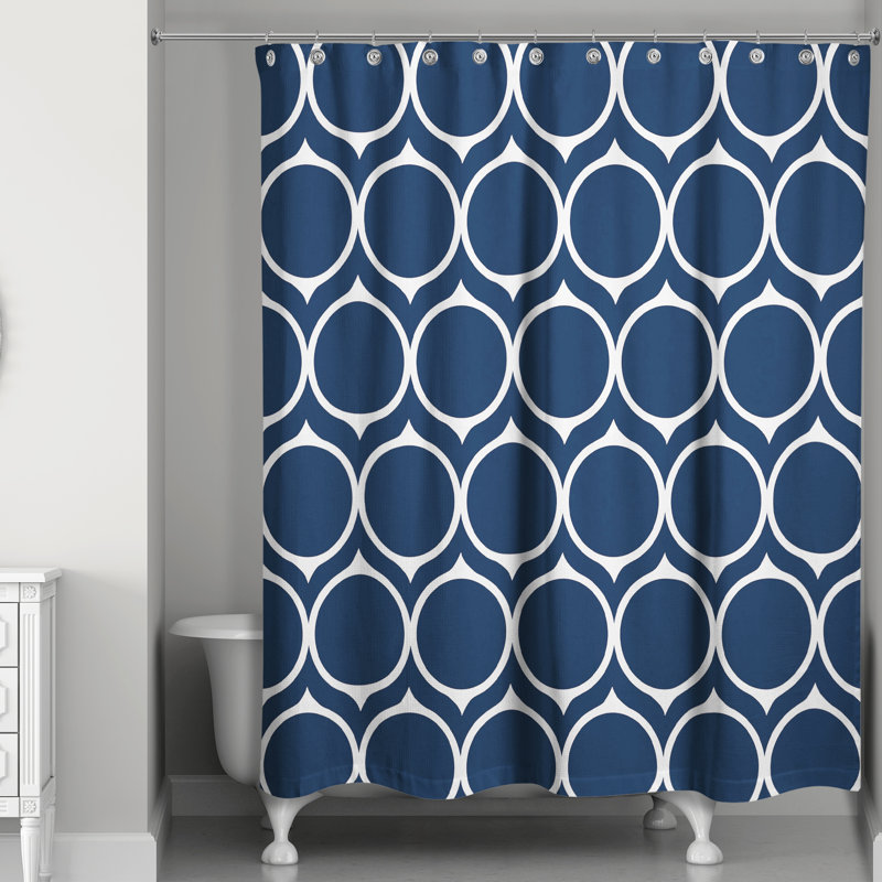 Rideau de douche Draco, Bleu marine