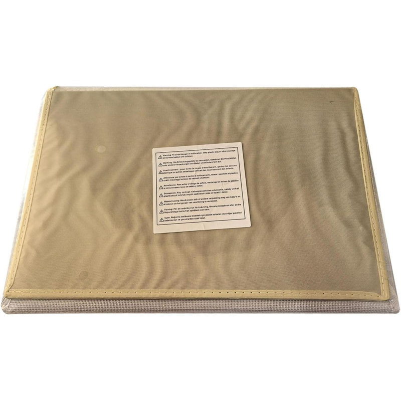 Brayden Studio Fabric Box, 25cm H x 25cm W x 38cm D, White