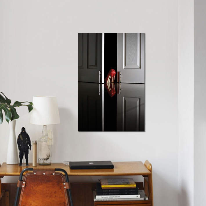 «Passion in Red», photographie sur toile, H 12 po x l 8 po x P 0,75 po, Toile tendue, Pas de tapis