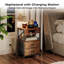 42cm W Metal Bedside Table