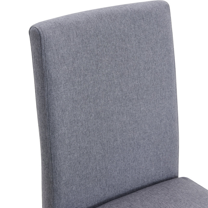 4 chaises de salle à manger grises - confortables et tendance. Conception minimaliste pour une vie moderne. Convient aux tailles appropriées. Pieds en métal avec surface lisse. Naturel respirant. Fabrication stable intégrée.