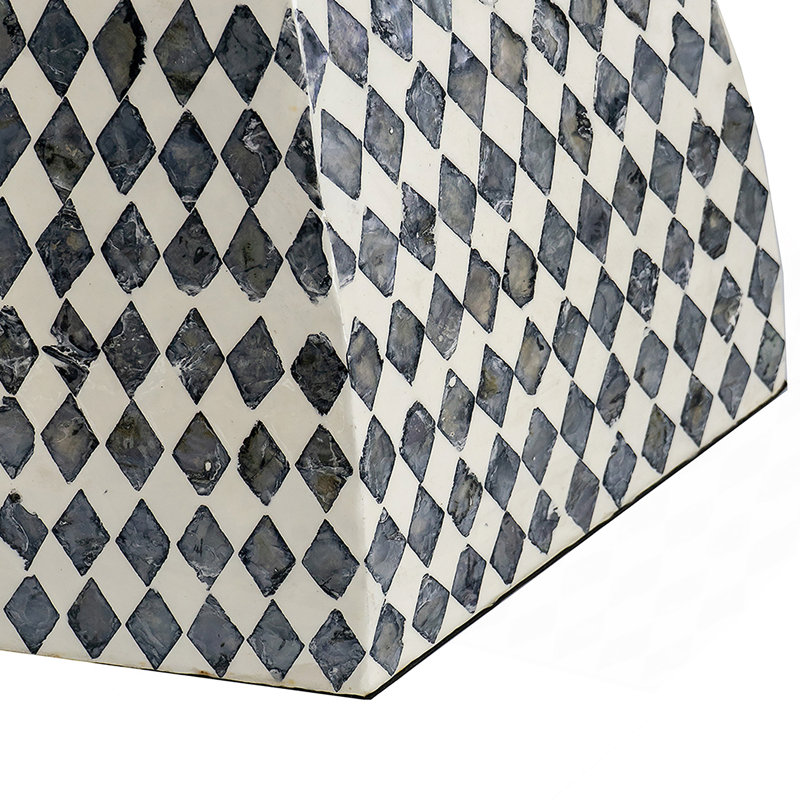 Table de bout hexagonale, table d'appoint d'appoint