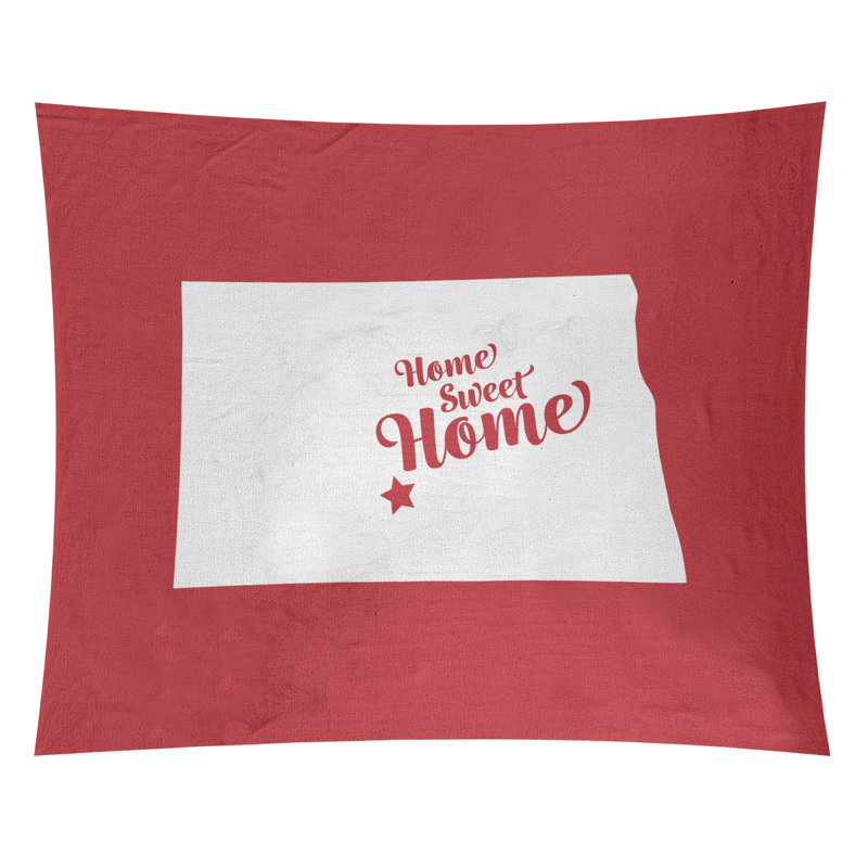 Tapisserie Home Sweet Bismarck, H 68 po x l 80 po, Rouge