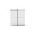 56"-60"W X 76"H Frameless Shower Door, Double Sliding Shower Door, 3/8'' (10Mm) Clear Tempered Glass Shower Enclosure With Square Rail, Double Side Easy Clean Coat, With Buffer-114889543