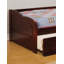 Lit de jour style cerisier avec L 79,13 po x l 41,38 po x H 23,25 po, bois massif, lit 1 pièce, cerisier, traditionnel