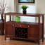 Armoire-buffet à finition noyer à 12 bouteilles Eslick, H 31,81 po x l 45,33 po x P 15,49 po