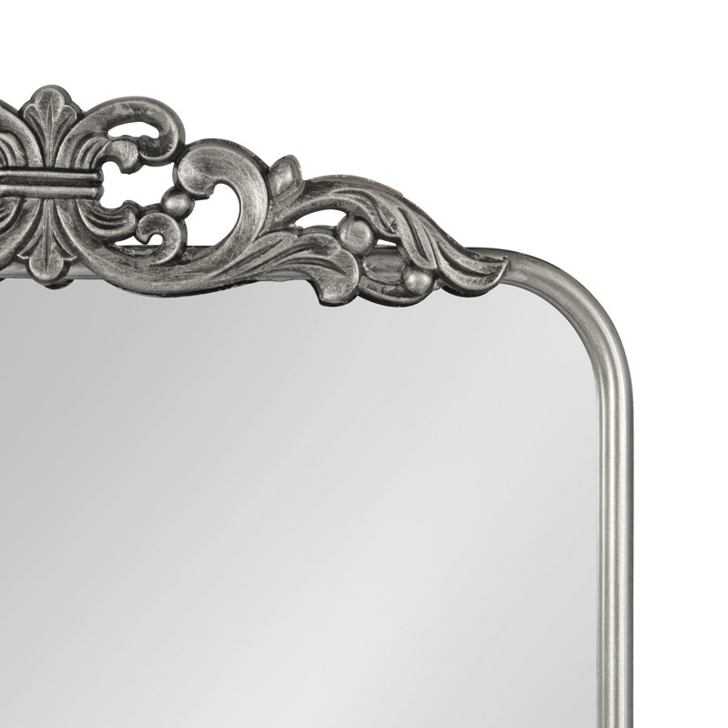 Hiciano Metal Rectangle Mirror, Silver