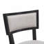 Ensemble de 2 tabourets de comptoir 26,5 po, tabourets de bar rembourrés à hauteur de comptoir avec dossier confortable, structure en bois d'hévéa massif, dossier, repose-pieds, tabourets de bar sans accoudoirs pour bar personnel, comptoir de cuisine,