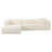 Tov Furniture Tarra Fluffy Oversized Cream Corduroy Modular LAF Sectional-93582132