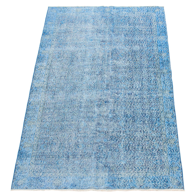 Tapis transitionnel de couleur bleu clair 4 pi 9 po x 7 pi 11 po