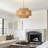 11.8" - Rattan - Brown - Chandelier