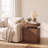 Westerly Modern Style Wooden Nightstand with LED Light and Storage Drawers-942507175-949784268