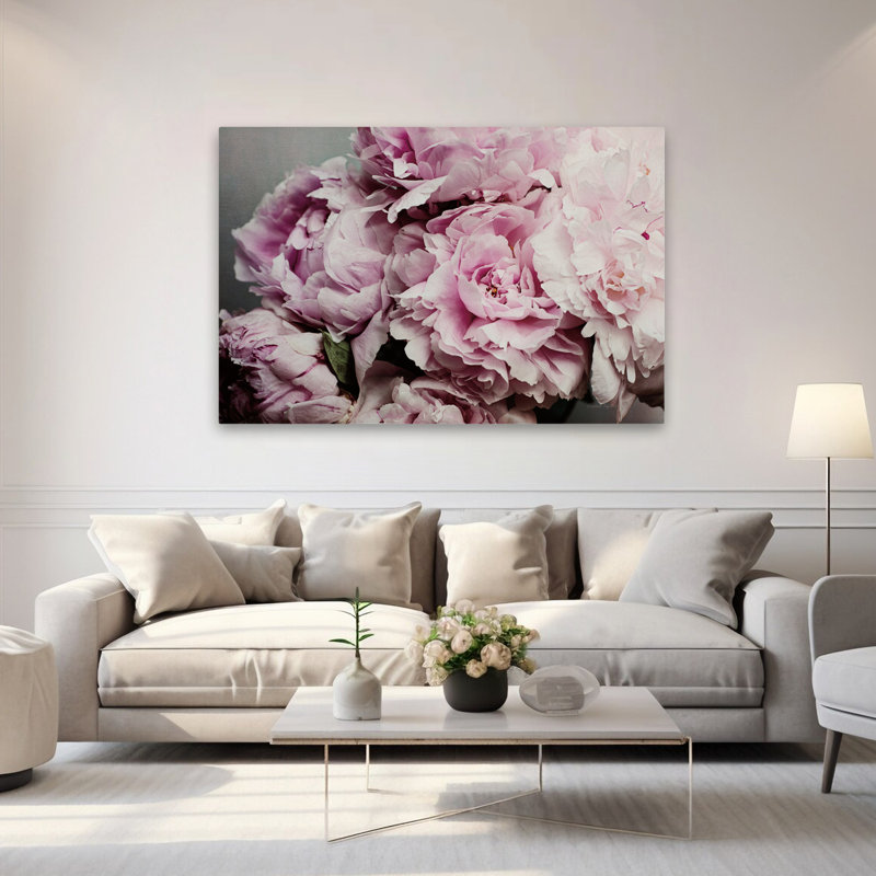 Bouquet de fleurs florales - pivoines à gogo II, H 40 po x l 60 po