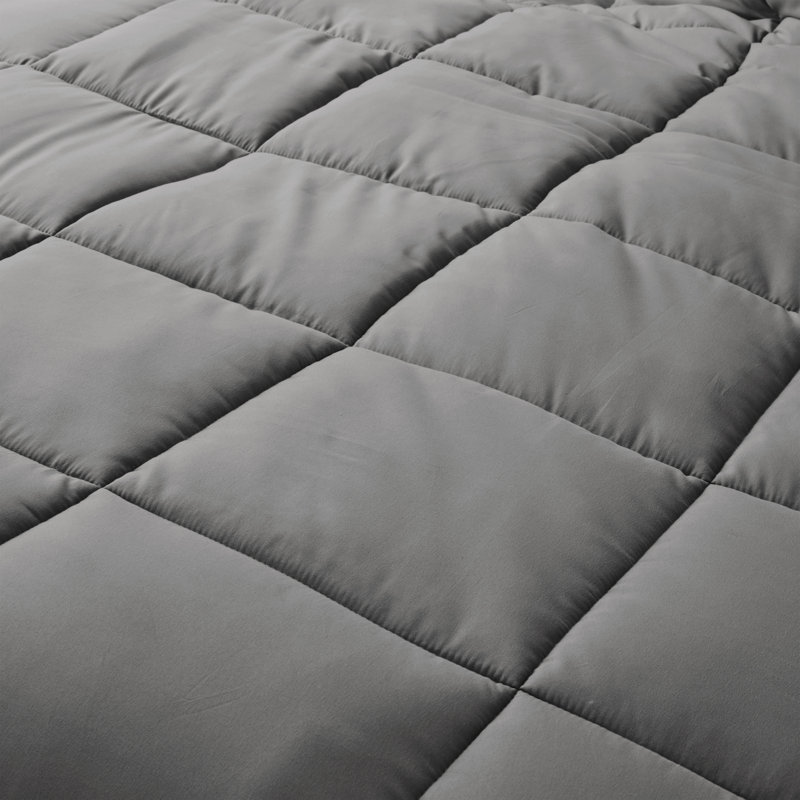 Édredon en duvet synthétique Simply Soft, Gray, Très grand