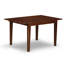 Ensemble de table de salle à manger 3 pièces pour petits espaces comprenant une table de salle à manger rectangulaire avec rallonge papillon et 2 chaises en bois, 36 x 54 pouces, acajou-1620178612