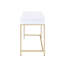 Bureau blanc brillant et finition dorée | Idée de cadeau-491976798