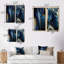 «Abstract Geode Geometric Blue», 2 pièces-88876657-88876654