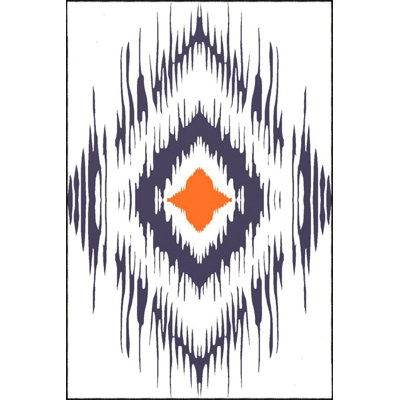 Tapis décoratif géométrique à motif géométrique de couleur mélangée lavable à la machine
