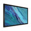 Art liquide avec vagues sur fond bleu - Toile moderne-824559255-824559248