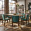 Chaise parsons rembourrée en lin Barriento-20575648