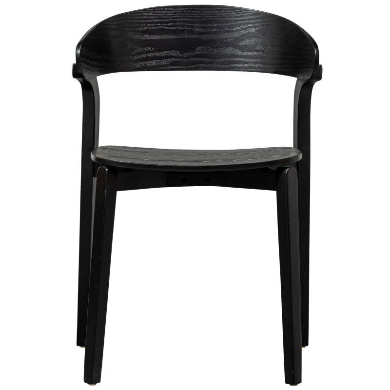 Cras 46cm H Slat Back Side Chair in Black