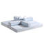 Canapé-lit convertible avec oreiller, dossier et accoudoirs, tissu chenille confortable pour le salon et la chambre à coucher-23621365