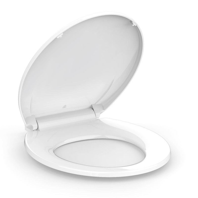 Toilet Seat Round,Toilet Seat With Quick-Release And Quick-Attach, Plastic Toilet Seat With Soft Close, White