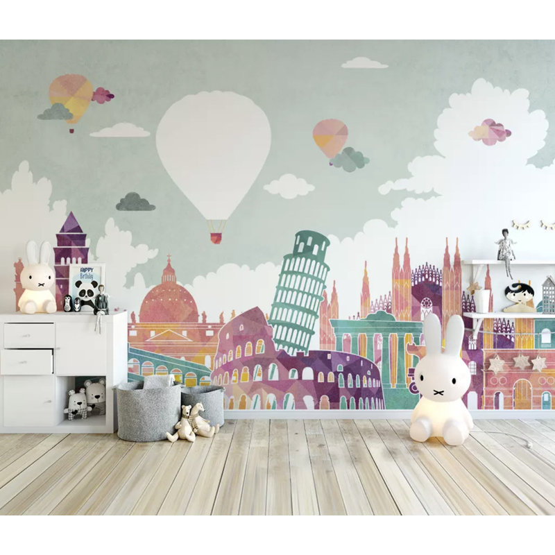 Adhésif mural pour enfants Ewell, L 35 po x l 55 po