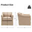 Fauteuil d'appoint avec accoudoirs lombaires 30 po-466987252