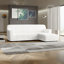 Housse extensible et lavable pour canapé d'angle avec méridienne, idéale pour les animaux de compagnie - Protection des meubles-264768326-232940805