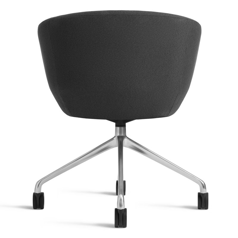 Host Task Chair Storm Velvet, Maharam Meld in Panda