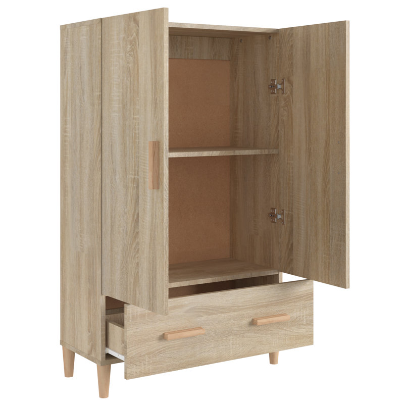 Lonnisha 2 - Door Standard Accent Cabinet, Sonoma Oak/Wood